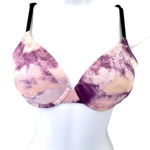 Victoria's Secret PINK Womens Bra Size 32D Wear Everywhere Pushup marble